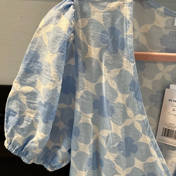 Michelle McDowell Asher Wrap Dress Dainty Days Blue size Small NWT - Picture 6 of 6